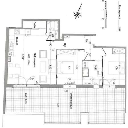 Magnifique Climatise 70 M2, Grande Terrasse 42 M2, Classe 4 Etoiles Lägenhet *